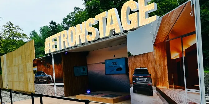 Audi Belgium activation for greener festivals